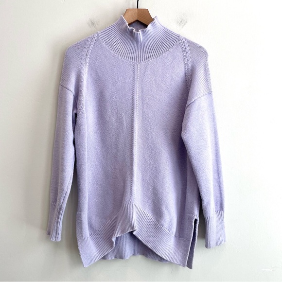 Maeve Anthropologie Crystal Mock Neck Tunic Sweater - Picture 3 of 12